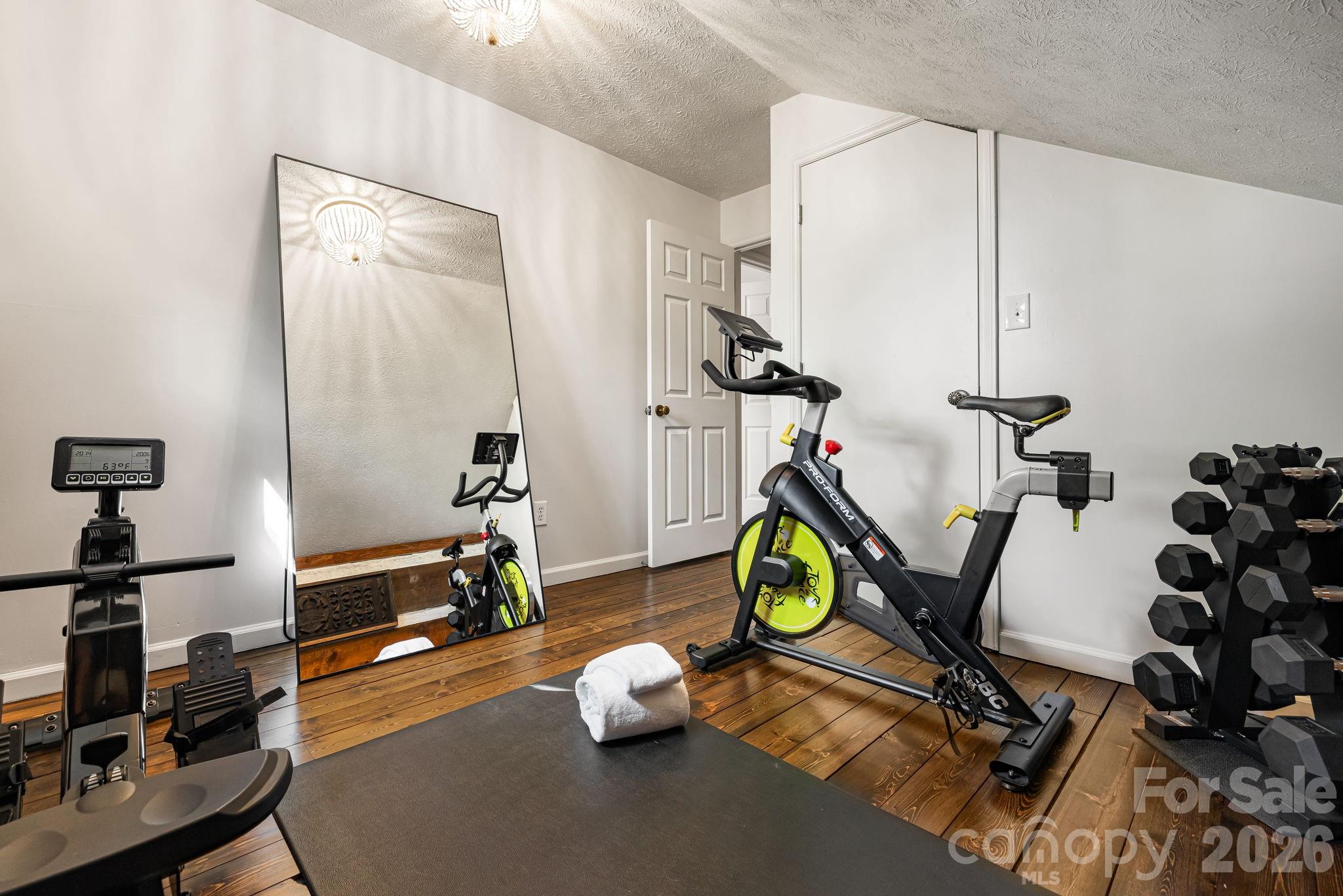 155 Spivey Mountain Road Asheville, NC 28806 - Photo 29 of 48 a room with gym equipment