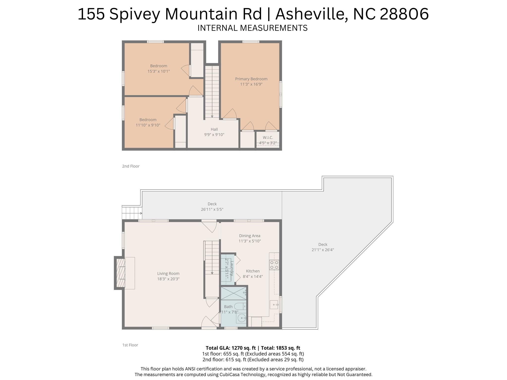155 Spivey Mountain Road Asheville, NC 28806 - Photo 47 of 48 a picture of a floor plan