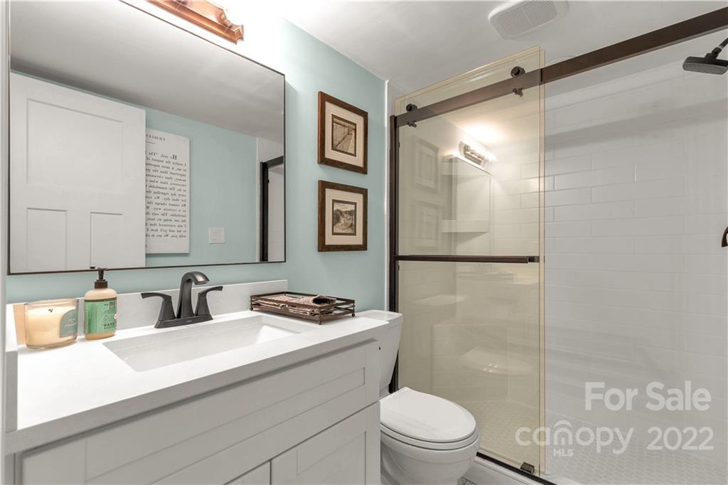62 Ridgeport Road Clover, SC 29710 - Photo 10 of 41 a bathroom with a sink a toilet a mirror and shower