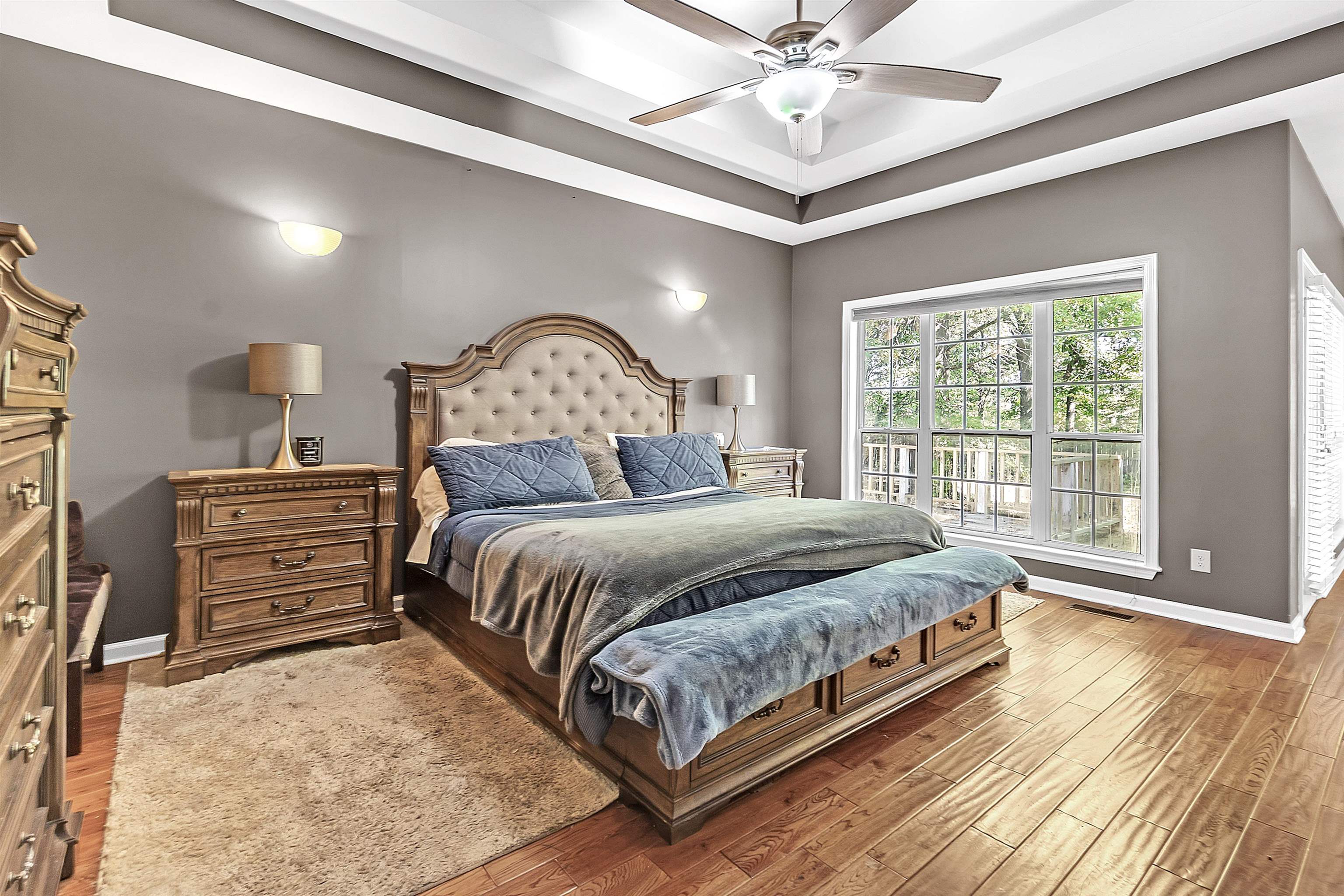 4366 Campground Road Munford, TN 38058 - Photo 16 of 40 Featuring tray ceilings, sitting area leading to the deck