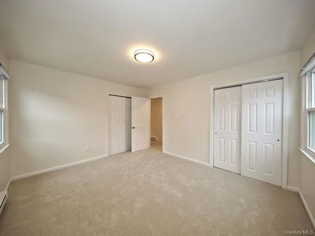 an empty room with an entryway