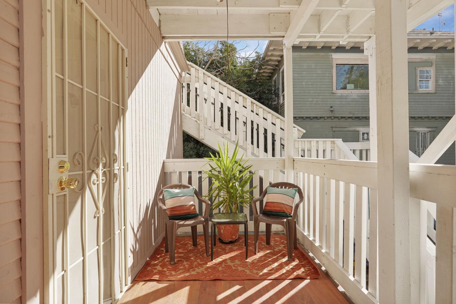 715 North Sutter Street Stockton, CA 95202 - Photo 19 of 51 a view of a balcony with furniture