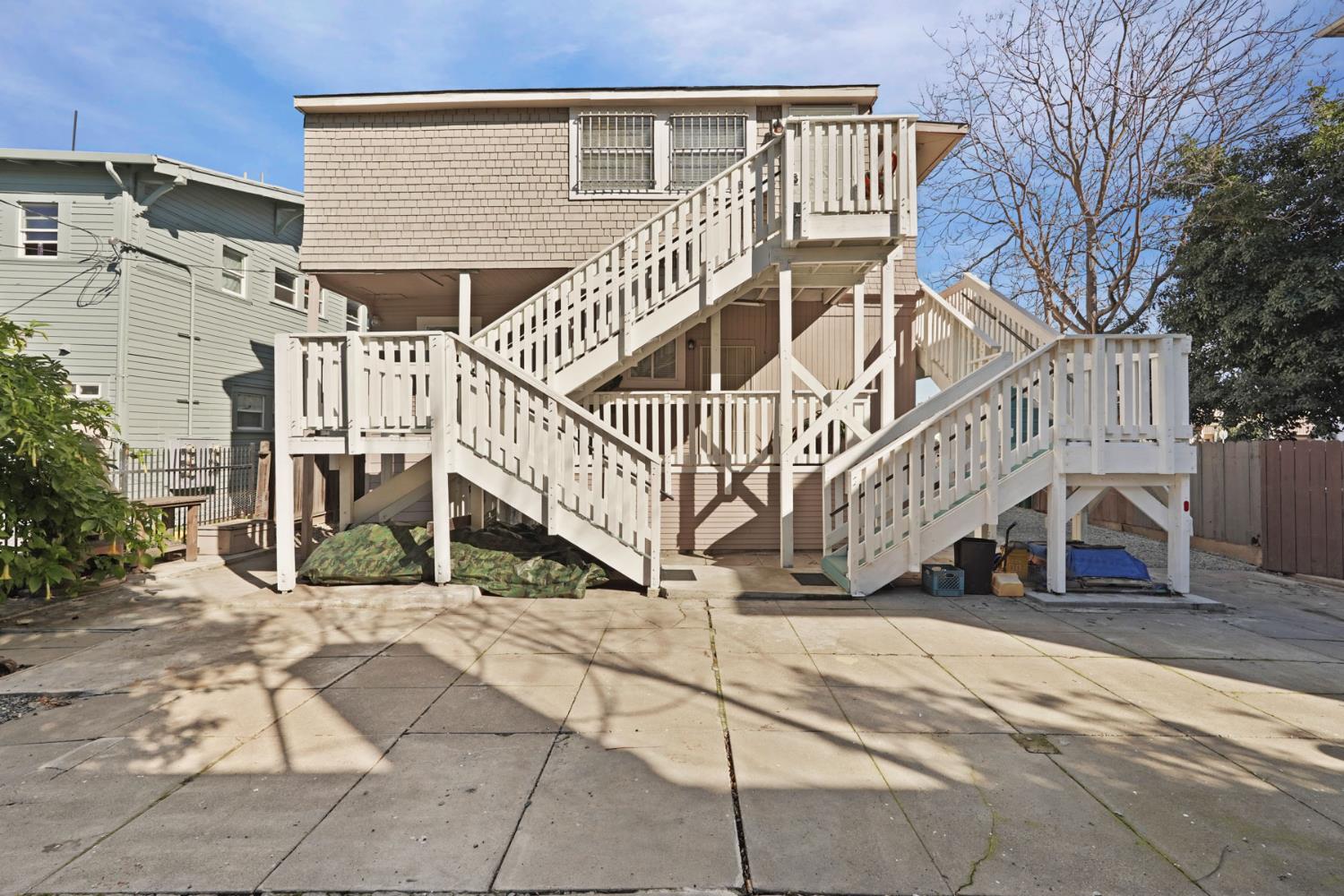 715 North Sutter Street Stockton, CA 95202 - Photo 51 of 51 a view of multiple house with wooden stairs