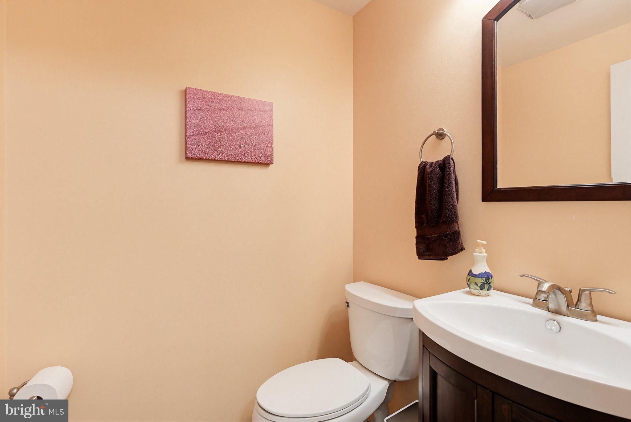 6516 Milva Lane Springfield, VA 22150 - Photo 29 of 35 Charming powder room with warm hues.