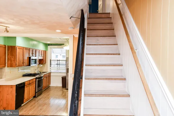 a view of kitchen and utility room