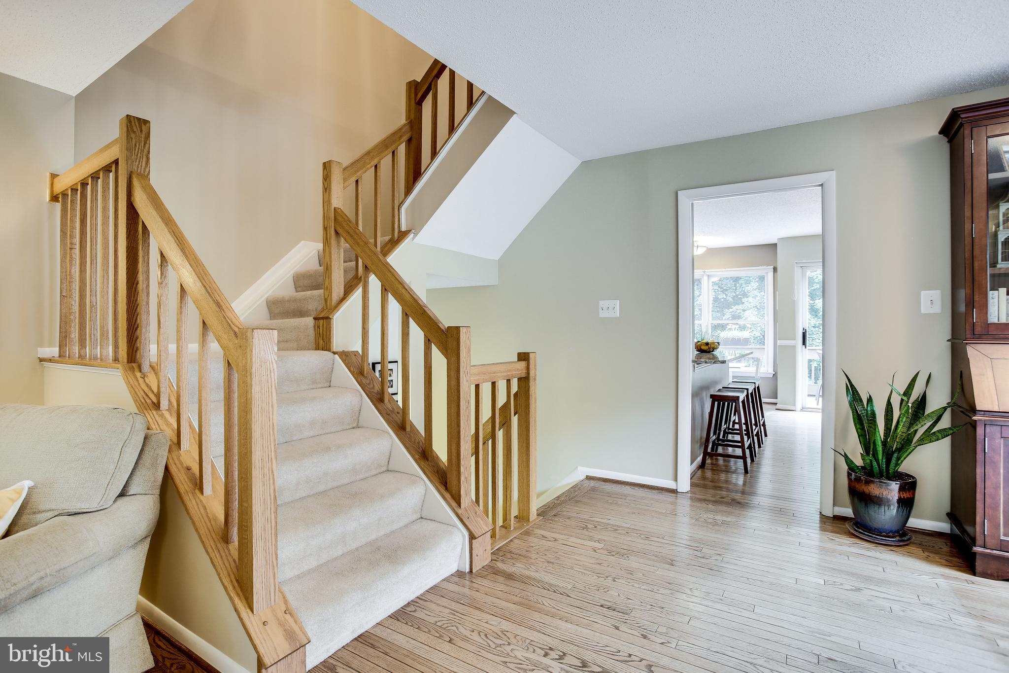 1630 Oak Spring Way Reston, VA 20190 - Photo 15 of 74 Stairs with hardwood railings lead you to 2nd flr