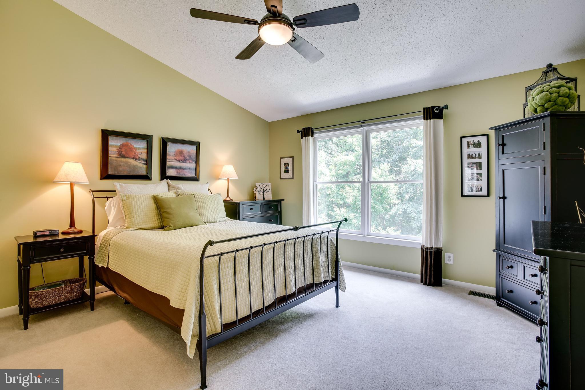 1630 Oak Spring Way Reston, VA 20190 - Photo 36 of 74 Master bedroom with vaulted ceiling & large window