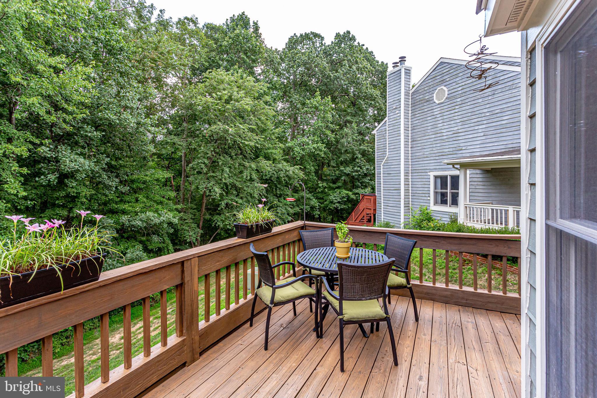 1630 Oak Spring Way Reston, VA 20190 - Photo 65 of 74 Deck overlooks woods!