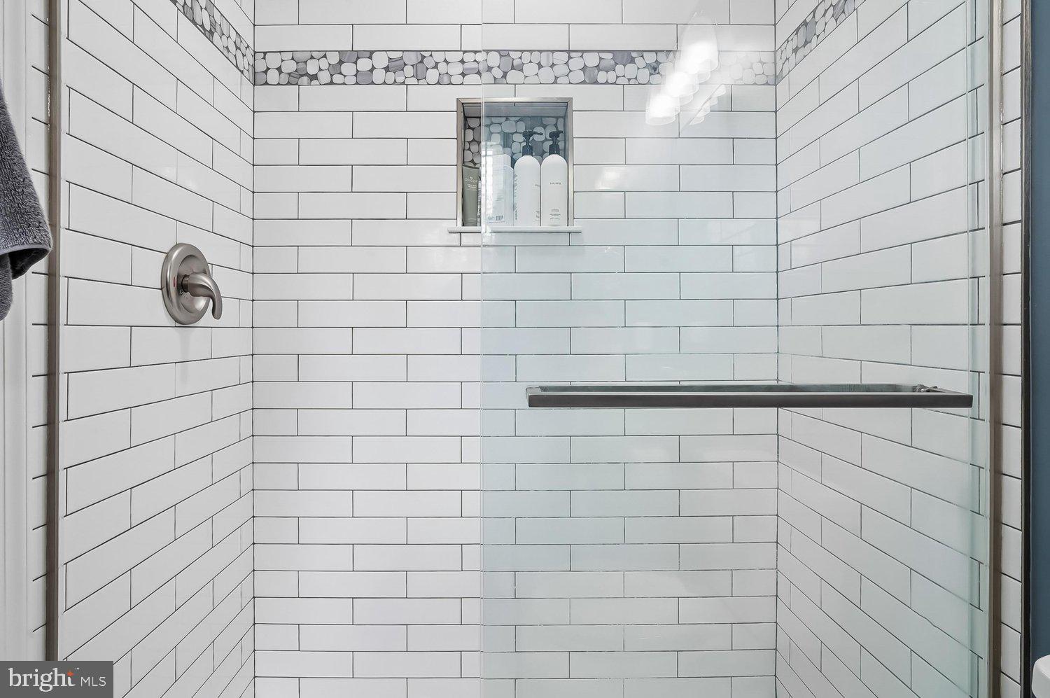 3757 Glebe Meadow Way Edgewater, MD 21037 - Photo 32 of 61 Sleek, modern shower with elegant tiles.