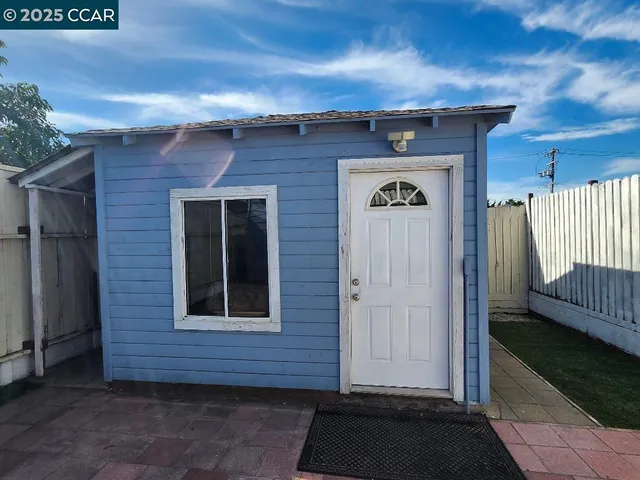 a view of front door of house