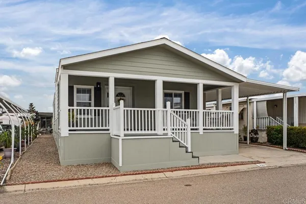 front view of a house with a porch