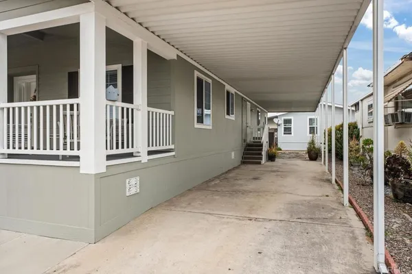 a view of a house with a outdoor space