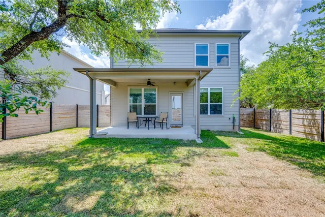 a house view with a garden space