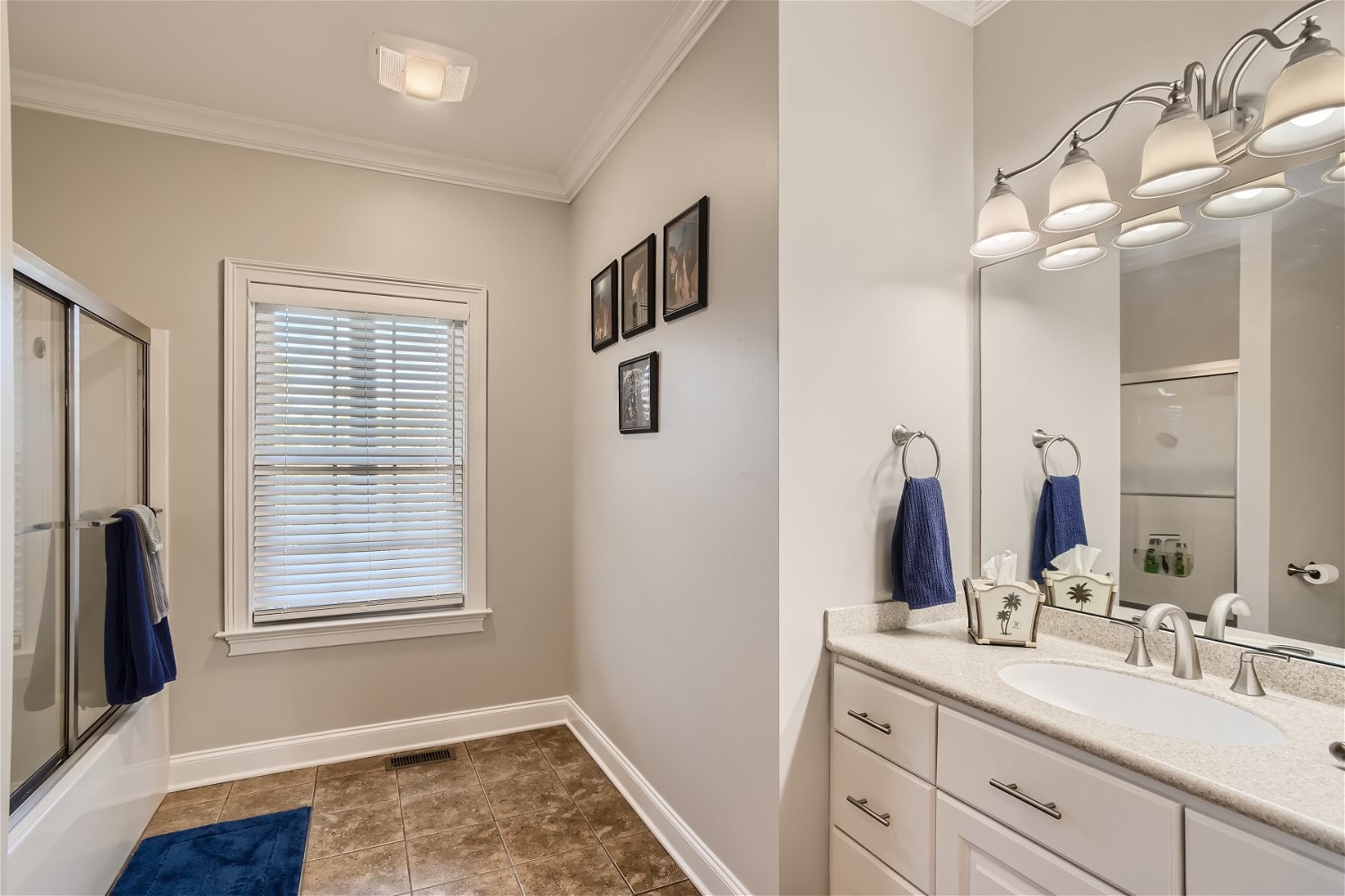 2378 Tom Fitzgerald Road Columbia, TN 38401 - Photo 17 of 34 a bathroom with a double vanity sink and a mirror