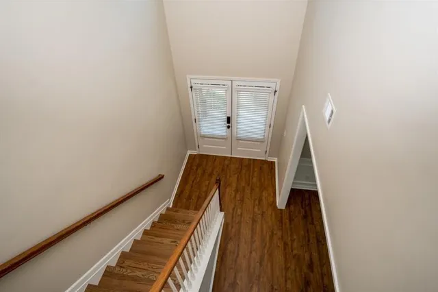 a view of wooden floor