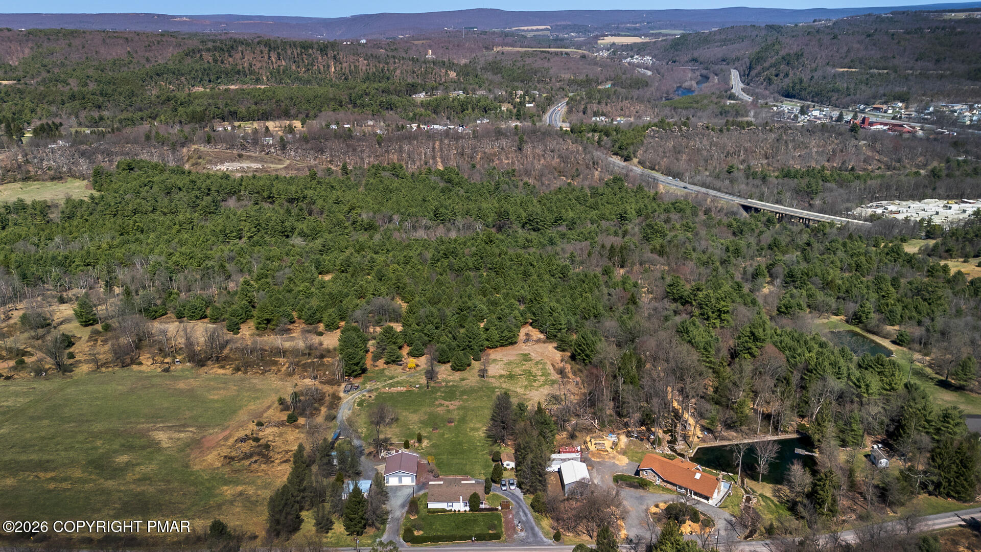 530 West Sunset Road Lehighton, PA 18235 - Photo 3 of 59 an aerial view of residential house and lake view