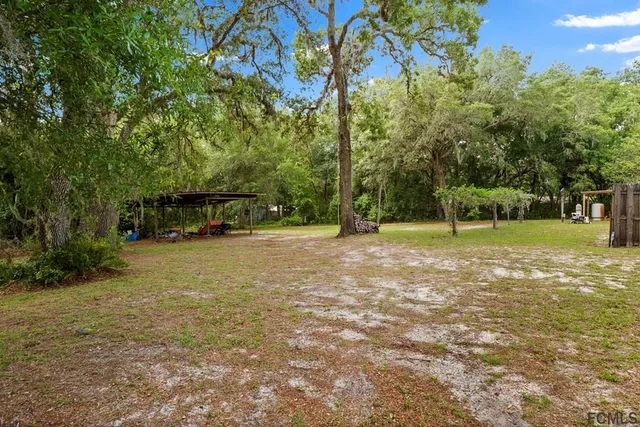 a view of a pathway both side of river and yard