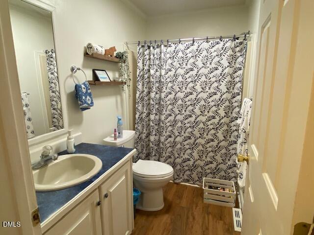 23 South Chaucer Way Kittrell, NC 27544 - Photo 17 of 28 a bathroom with a granite countertop sink toilet and a mirror