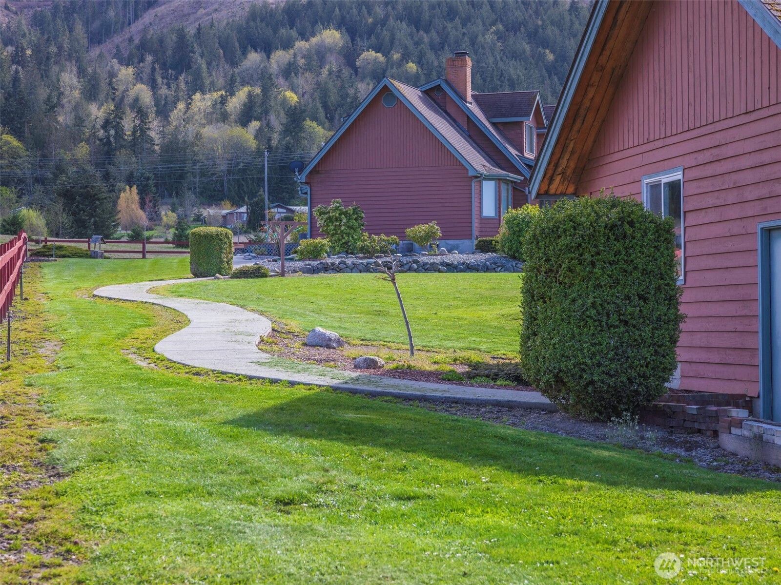 2594 Happy Valley Road Sequim, WA 98382 - Photo 29 of 35 a view of a back yard of the house
