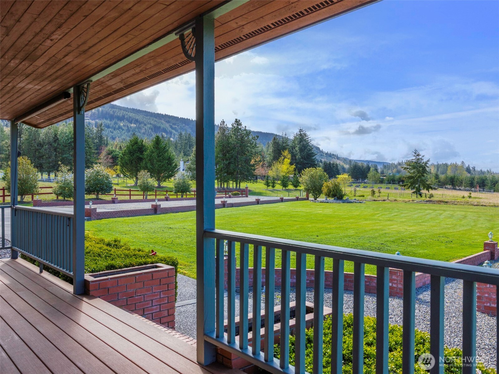 2594 Happy Valley Road Sequim, WA 98382 - Photo 6 of 35 a view of swimming pool from a balcony