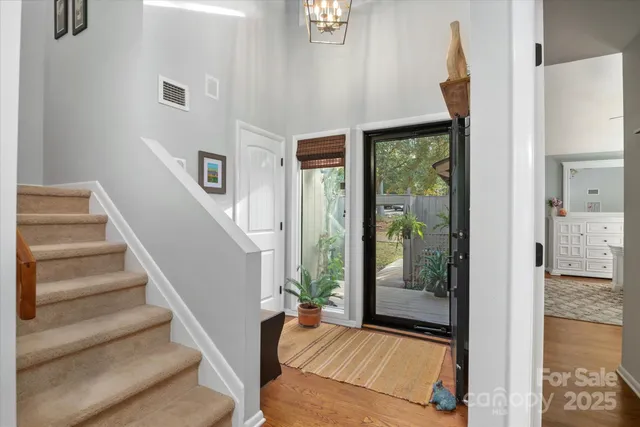 a bedroom with a bed and a cabinets