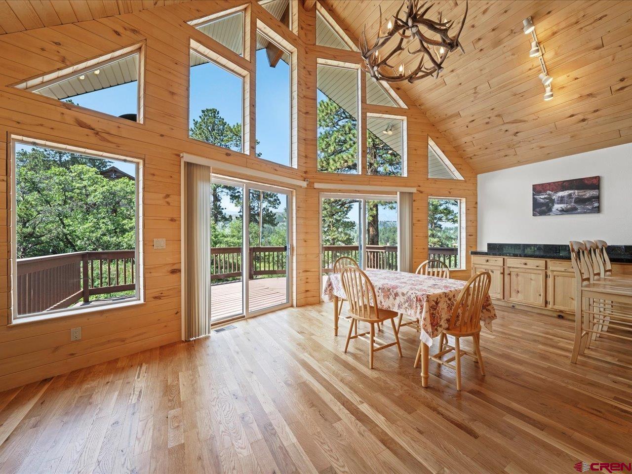 55 Valley View Road Ridgway, CO 81432 - Photo 11 of 40 a dining room with furniture wooden floor and a rug