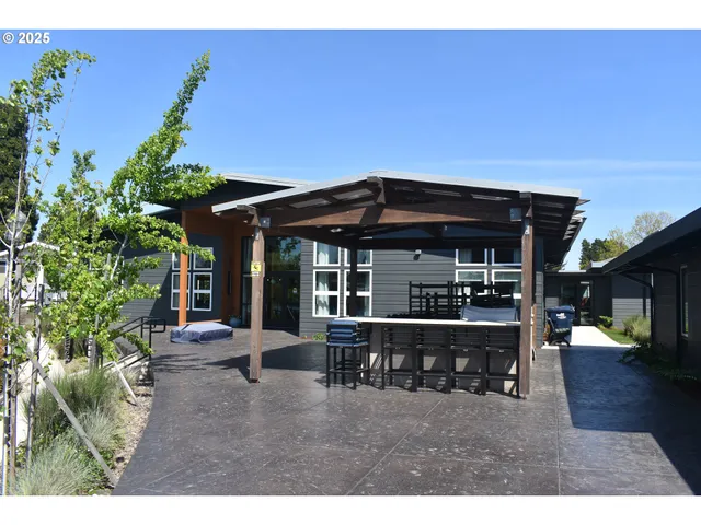 a view of a lake with houses