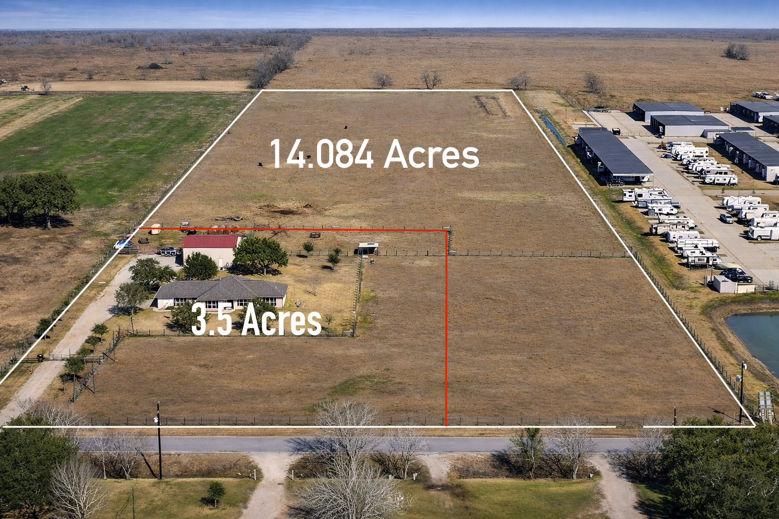 9439 Jeske Road Needville, TX 77461 - Photo 3 of 48 a view of a parking area