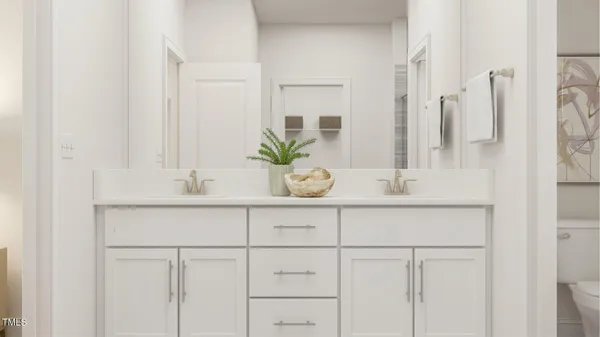 a bathroom with a window