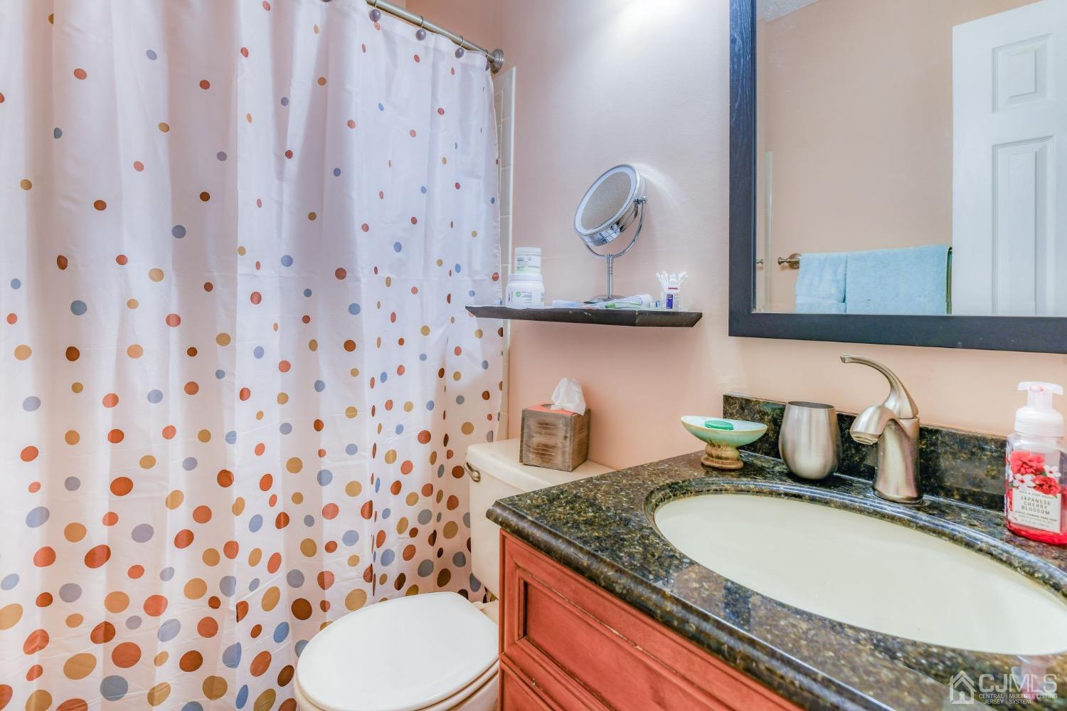 542 Westgate Drive Edison, NJ 08820 - Photo 5 of 30 a bathroom with a granite countertop sink and a mirror