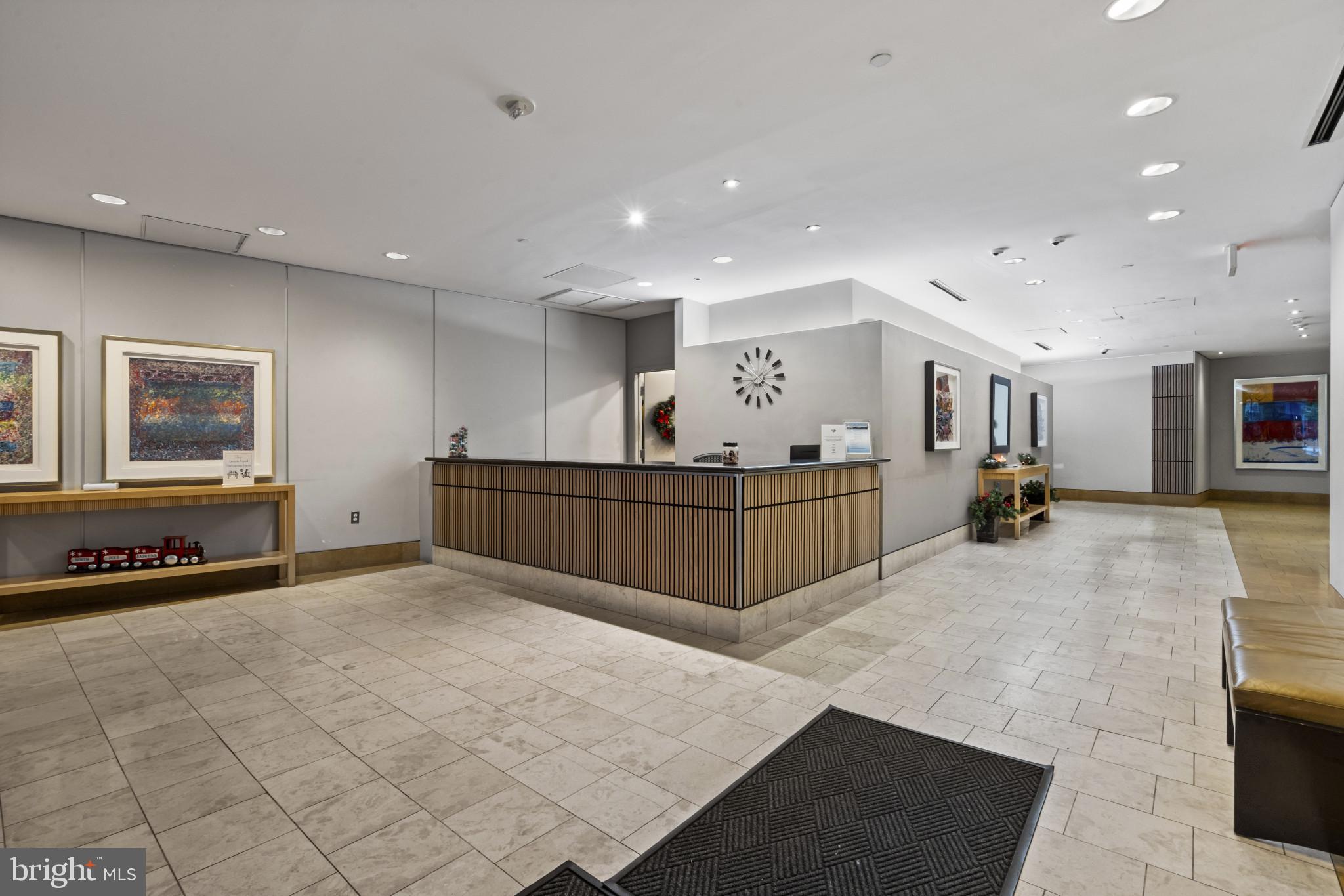 1117 10th Street Northwest, Unit 302 Washington, DC 20001 - Photo 34 of 36 Lobby w/ concierge