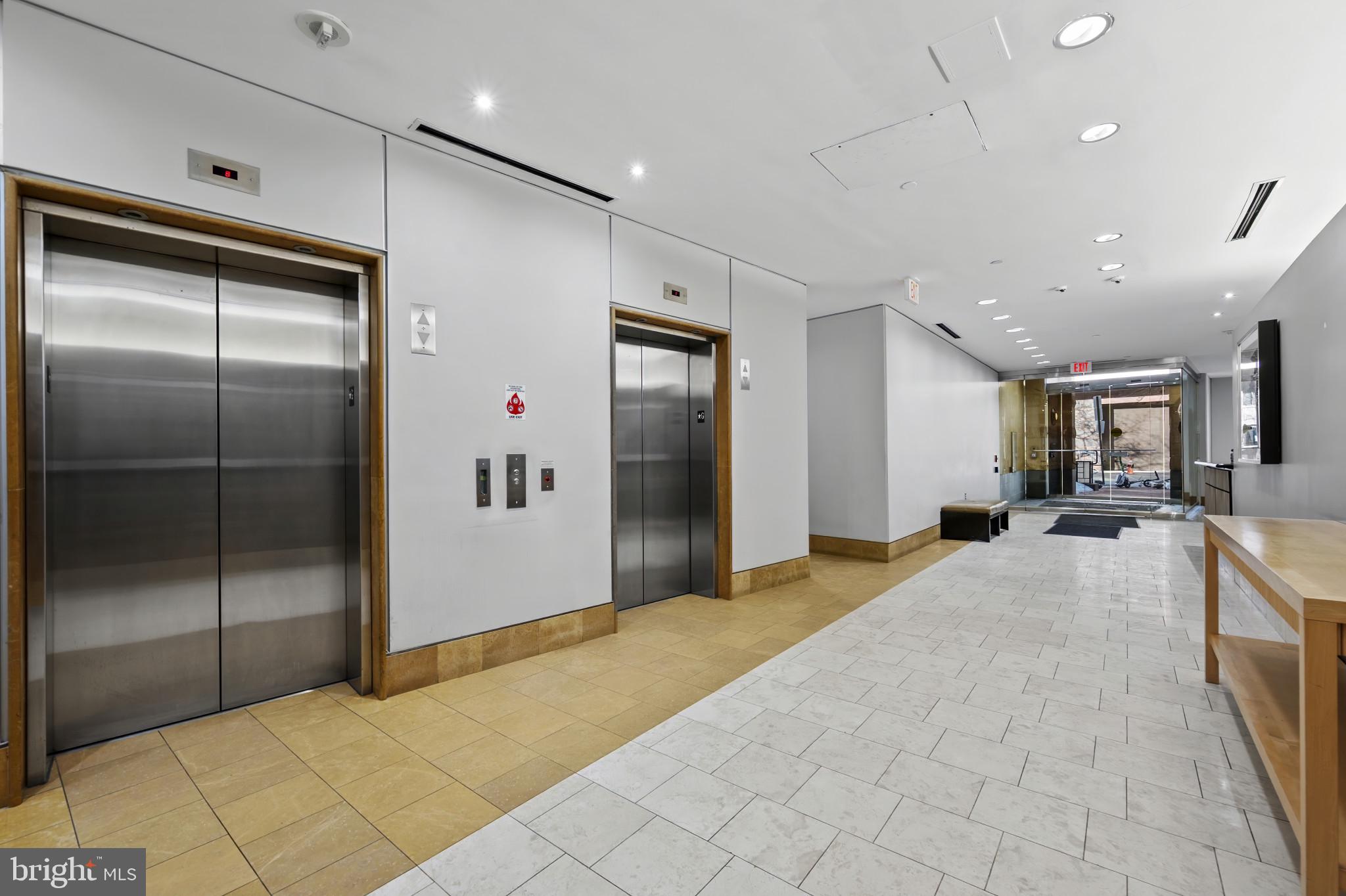1117 10th Street Northwest, Unit 302 Washington, DC 20001 - Photo 36 of 36 Lobby elevator area