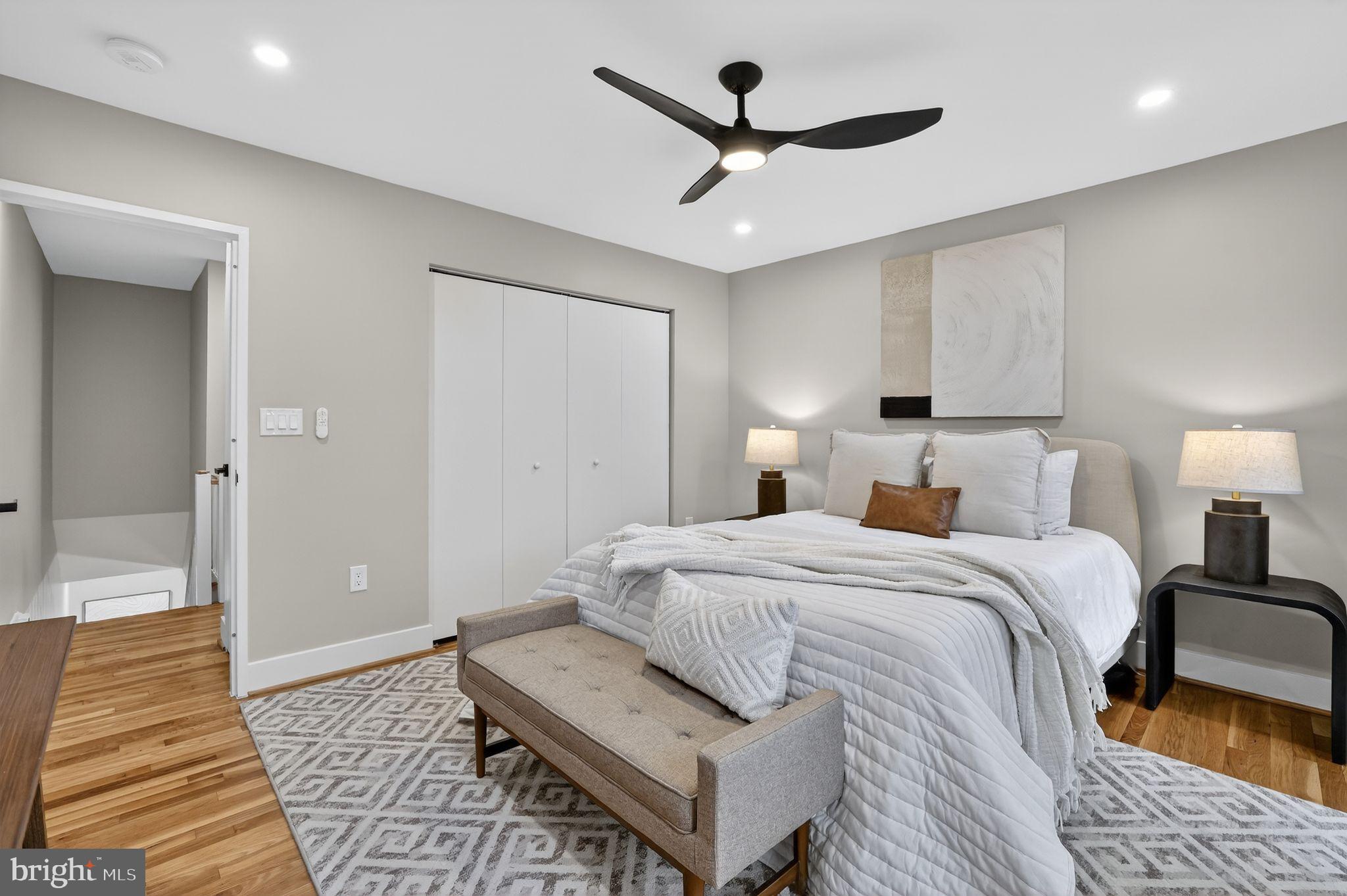 205 G Street Southwest, Unit 145 Washington, DC 20024 - Photo 30 of 46 Serene bedroom with modern elegance.