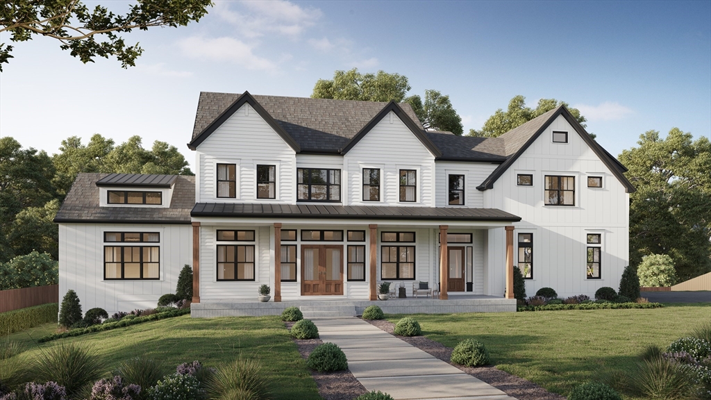 Lot 24 Webster Farm Way Norwell, MA 02061 - Photo 1 of 1 a front view of a house with a garden