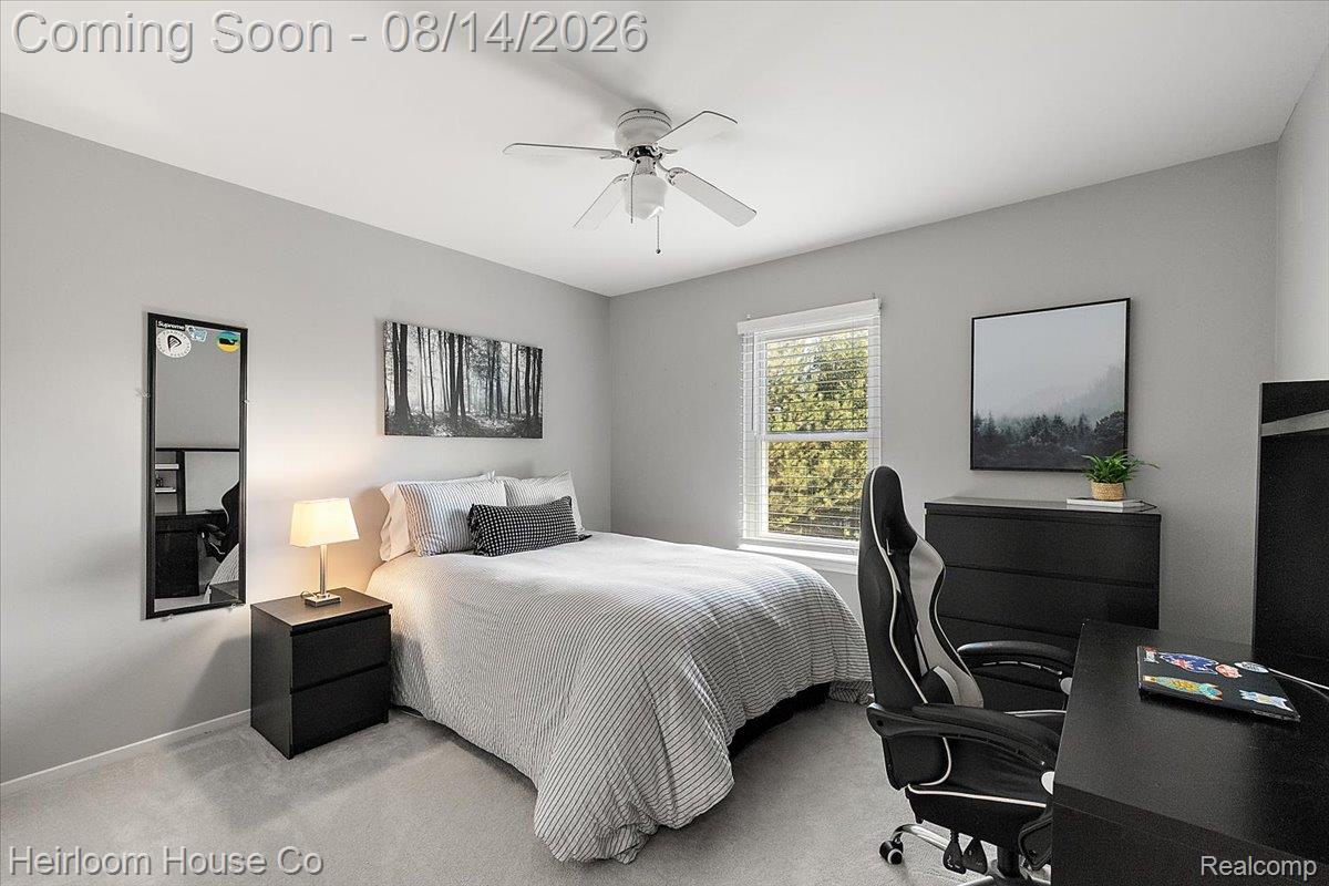 45697 Bryn Mawr Road Canton, MI 48187 - Photo 18 of 75 Bedroom featuring light gray wall paint and complementary carpet flooring