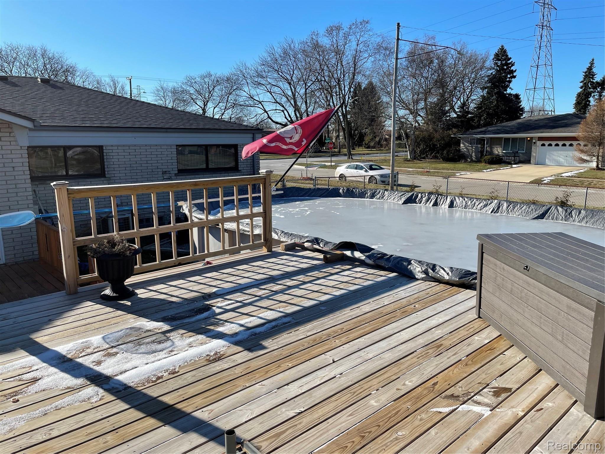 14019 Martin Road Warren, MI 48088 - Photo 26 of 30 Backyard Deck and Pool