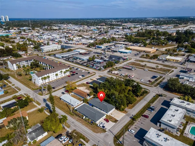 an aerial view of multiple house
