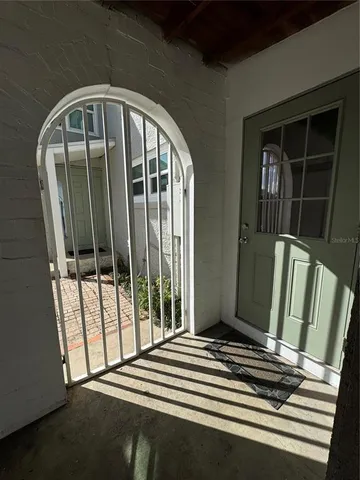 a view of front door