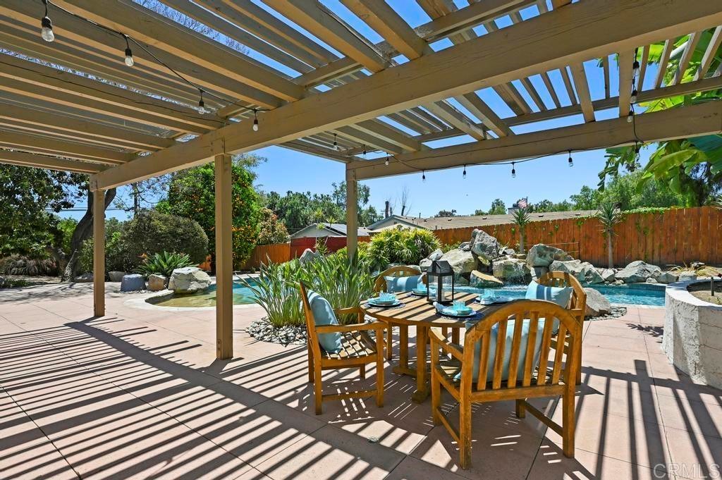 546 Rancho Santa Fe Road Encinitas, CA 92024 - Photo 34 of 48 a view of a chairs and table in the patio