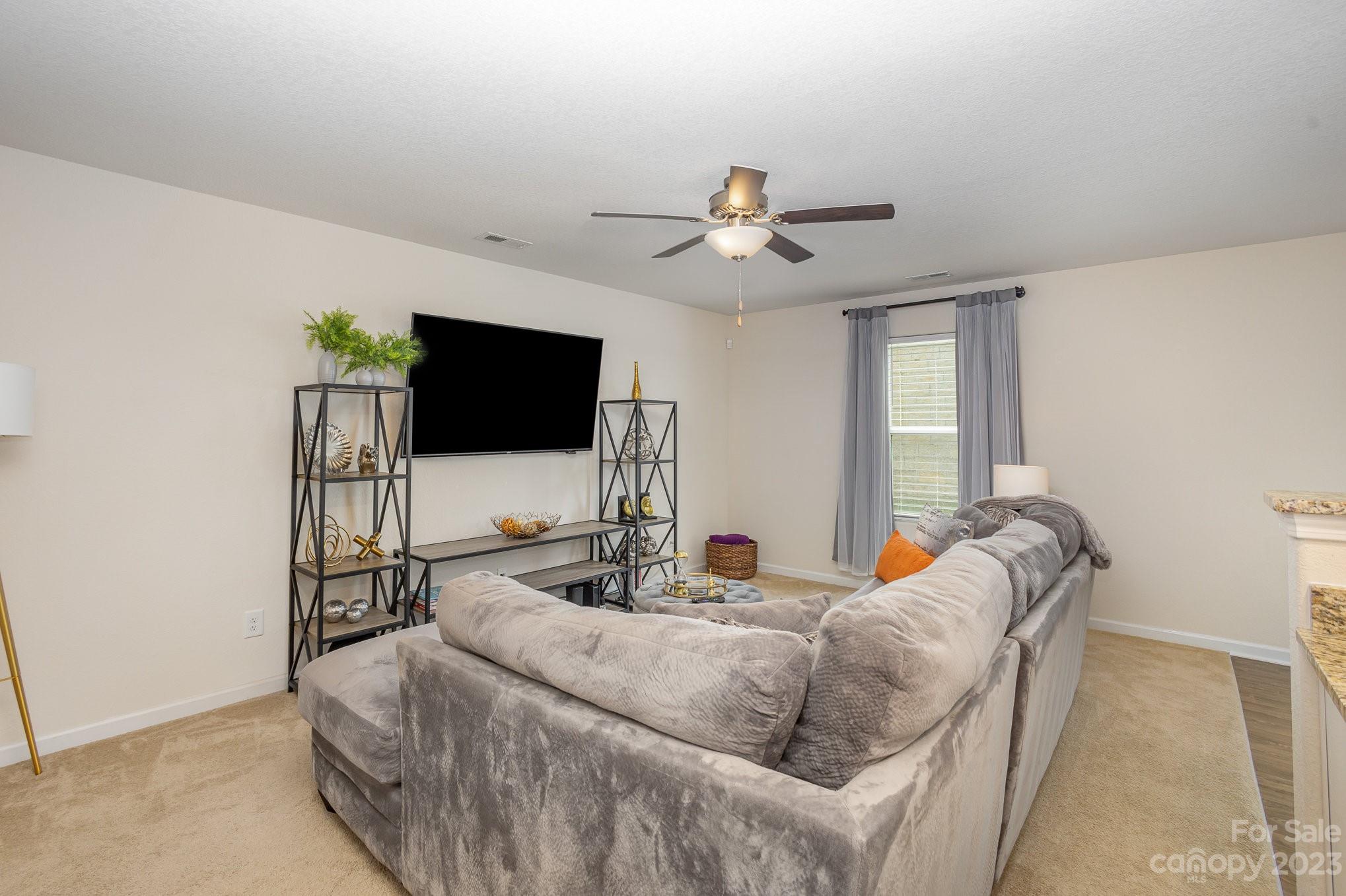 3201 Ellingford Road Charlotte, NC 28214 - Photo 5 of 29 a living room with furniture and a flat screen tv