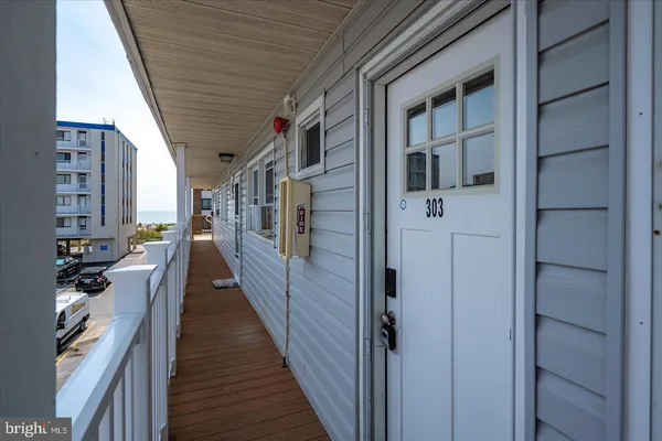 a view of a balcony