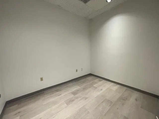 a kitchen with a cabinets and appliances