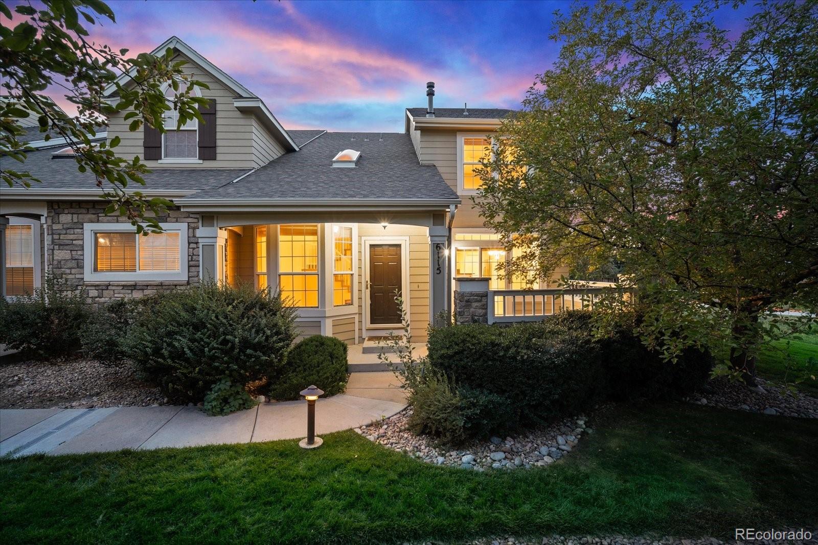 a house view with a garden space