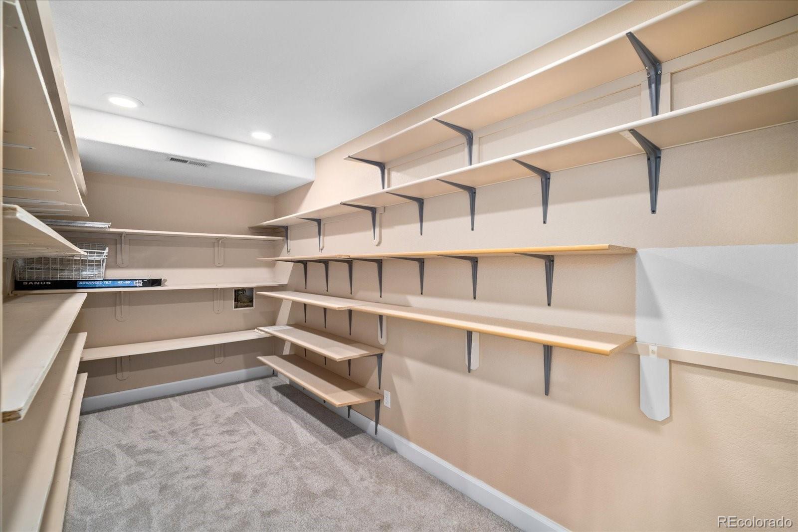 6115 Trailhead Road Highlands Ranch, CO 80130 - Photo 34 of 40 a view of walk in closet with empty racks