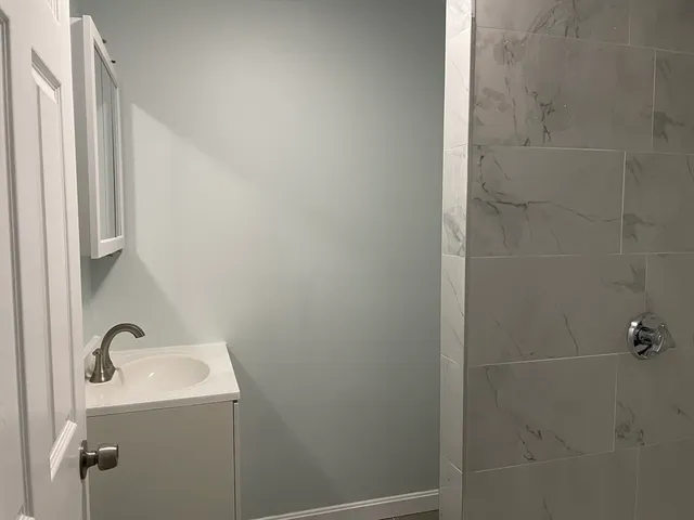 a backyard of a house