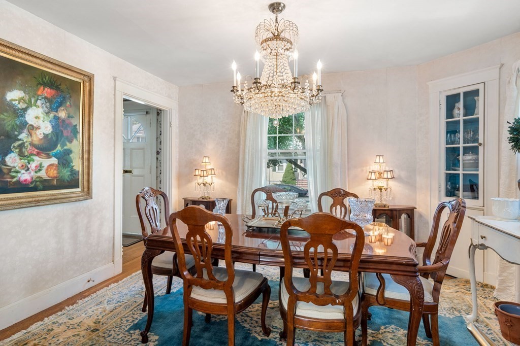 46 Rowe Street Milton, MA 02186 - Photo 5 of 20 a view of a dining room with furniture window and outside view