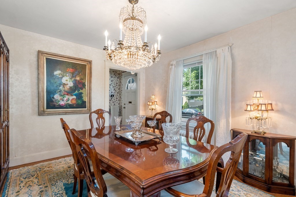 46 Rowe Street Milton, MA 02186 - Photo 6 of 20 a view of a dining room with furniture window and outside view
