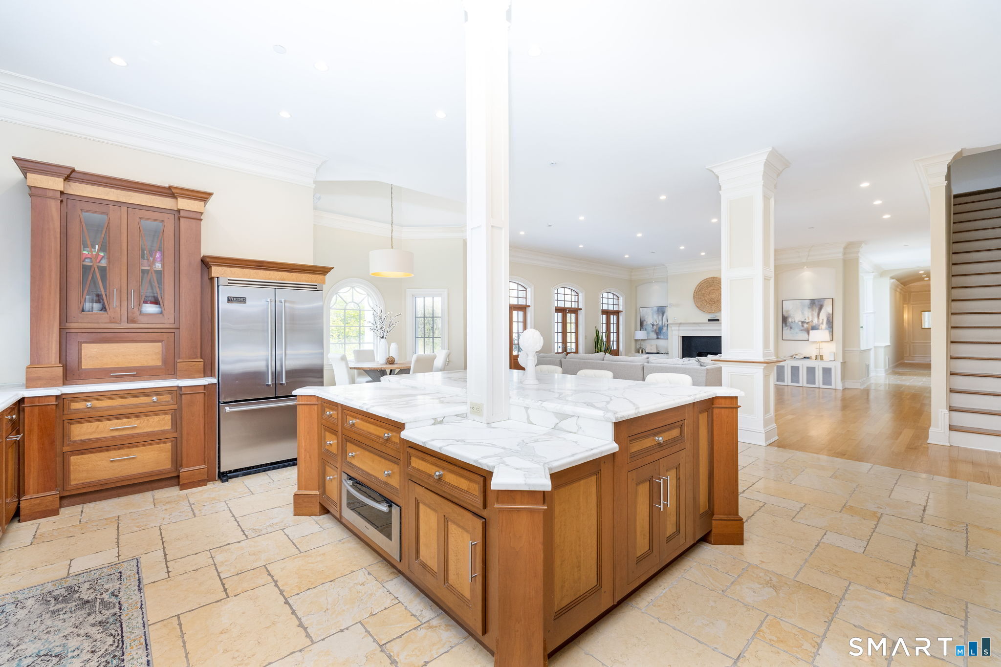 40 Parsons Way Avon, CT 06001 - Photo 11 of 40 Calcutta Gold marble countertops imported from Italy. Solid cherry and birch burl wood cabinets