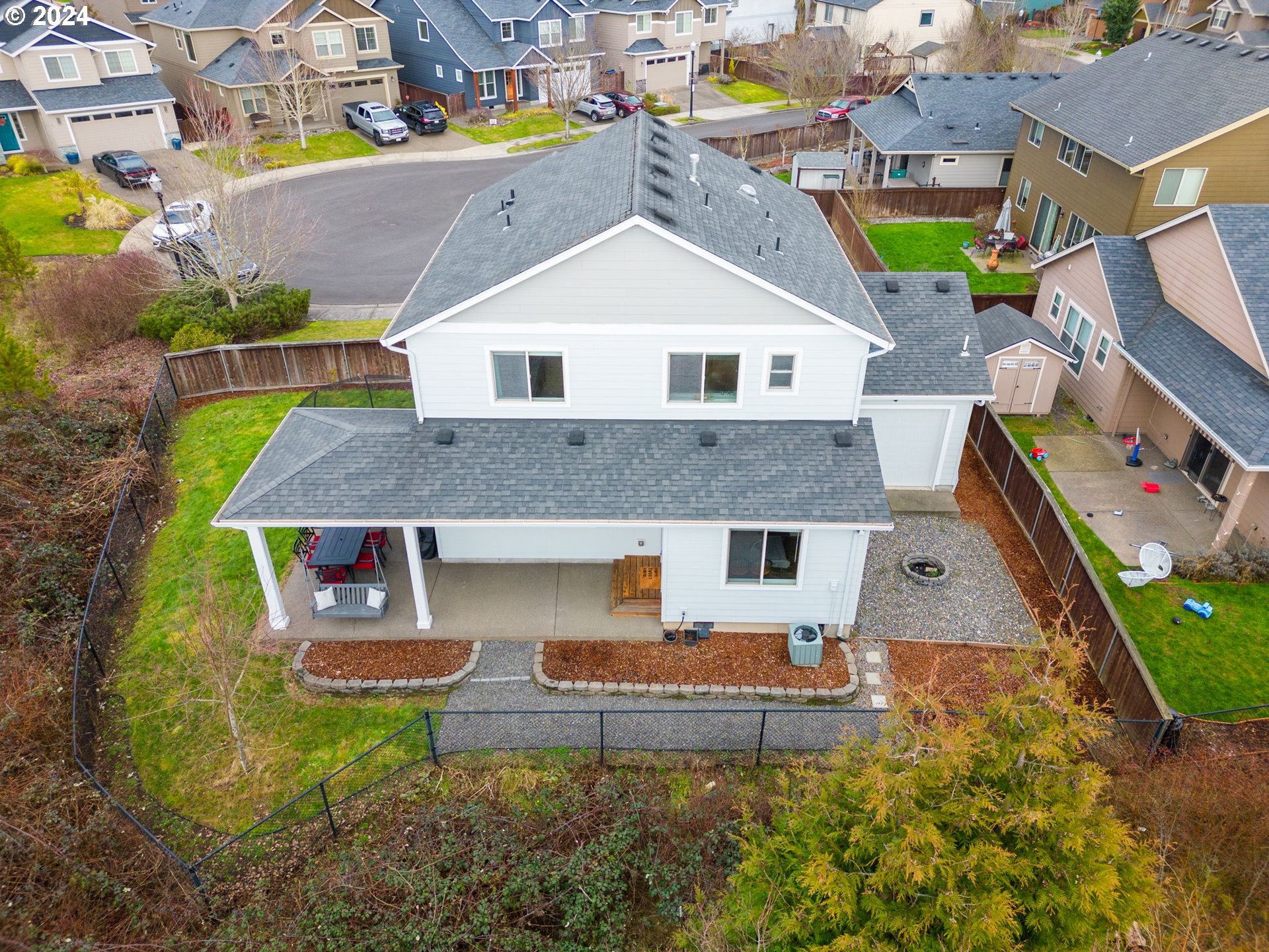 3519 North 6th Circle Ridgefield, WA 98642 - Photo 25 of 40 a aerial view of a house with a yard