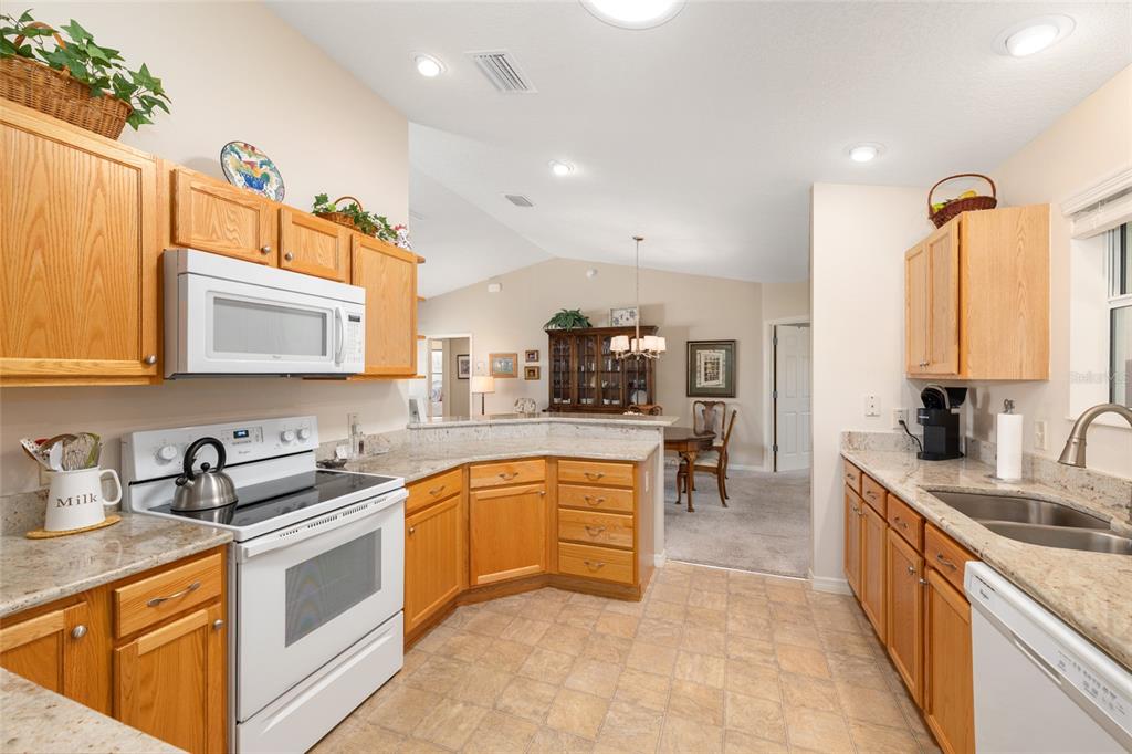 771 Fenwick Loop The Villages, FL 32163 - Photo 22 of 51 a kitchen with stainless steel appliances granite countertop a sink and cabinets